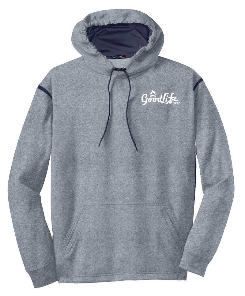 Sport-Tek® Tech Fleece Colorblock Hooded Sweatshirt - F246 - EMB Goodlife RV