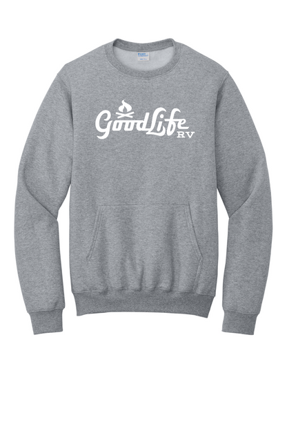 Port & Company® Core Fleece Crewneck Pocket Sweatshirt - PC78PKT - DTF Goodlife RV