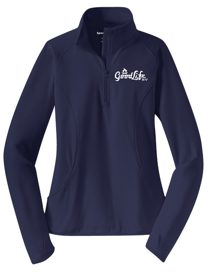 Women's Sport-Wick® Stretch 1/4-Zip Pullover - LST850 - EMB Goodlife RV