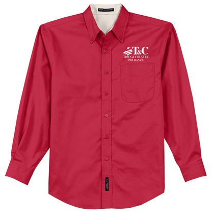 Port Authority Long Sleeve Easy Care Shirt - S608 - T&C