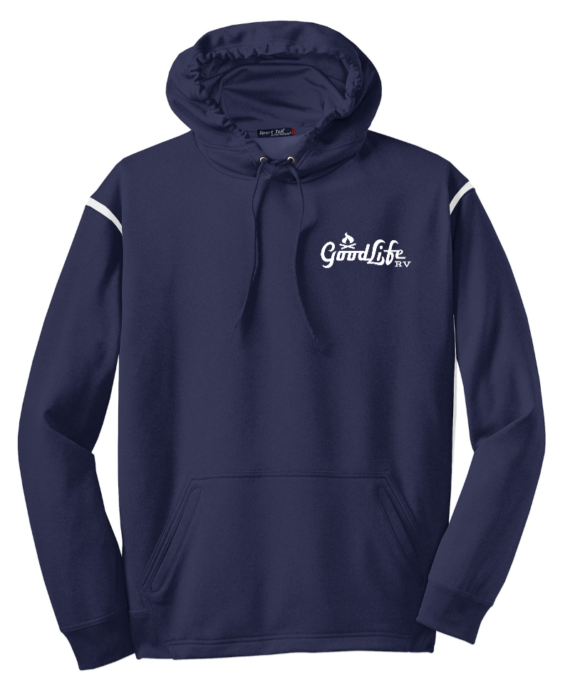 Sport-Tek® Tech Fleece Colorblock Hooded Sweatshirt - F246 - EMB Goodlife RV