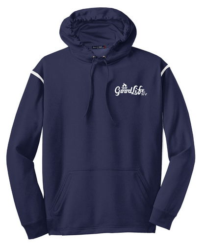 Sport-Tek® Tech Fleece Colorblock Hooded Sweatshirt - F246 - EMB Goodlife RV