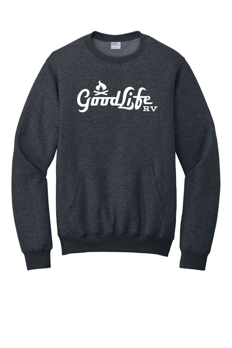 Port & Company® Core Fleece Crewneck Pocket Sweatshirt - PC78PKT - DTF Goodlife RV