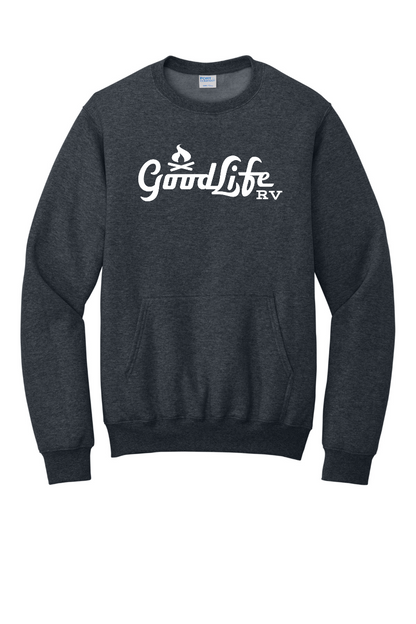 Port & Company® Core Fleece Crewneck Pocket Sweatshirt - PC78PKT - DTF Goodlife RV