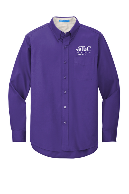 Extended Sizes - Port Authority Long Sleeve Easy Care Shirt - S608 - T&C