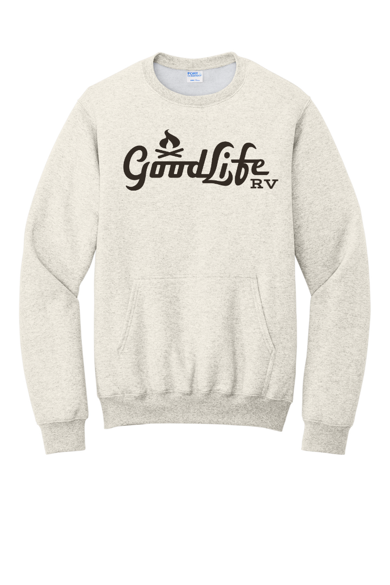 Port & Company® Core Fleece Crewneck Pocket Sweatshirt - PC78PKT - DTF Goodlife RV
