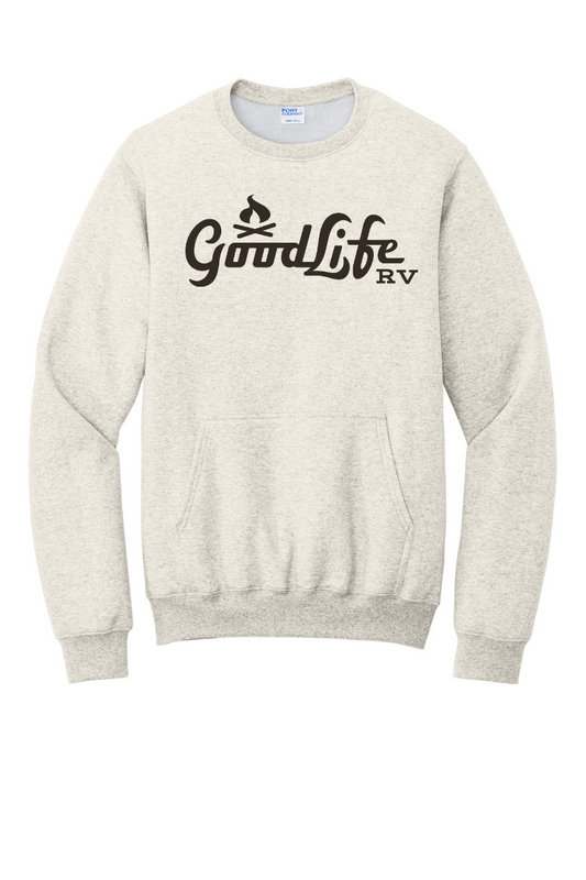 Port & Company® Core Fleece Crewneck Pocket Sweatshirt - PC78PKT - DTF Goodlife RV