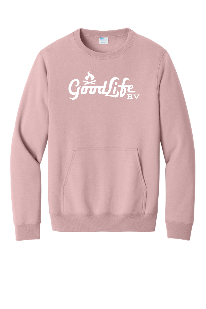 Port & Company® Core Fleece Crewneck Pocket Sweatshirt - PC78PKT - DTF Goodlife RV