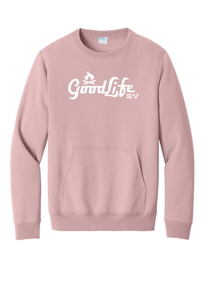 Port & Company® Core Fleece Crewneck Pocket Sweatshirt - PC78PKT - DTF Goodlife RV