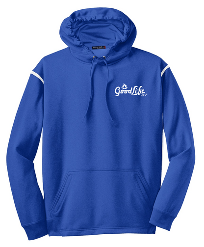 Sport-Tek® Tech Fleece Colorblock Hooded Sweatshirt - F246 - EMB Goodlife RV