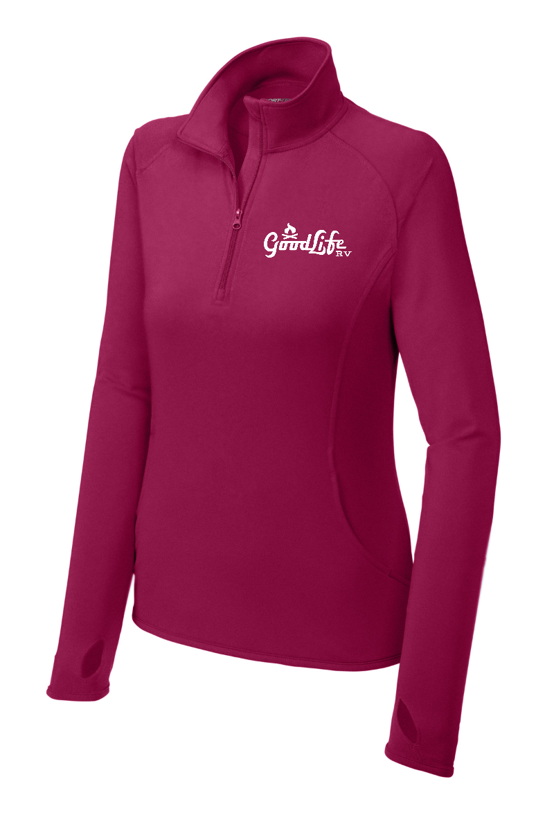 Women's Sport-Wick® Stretch 1/4-Zip Pullover - LST850 - EMB Goodlife RV