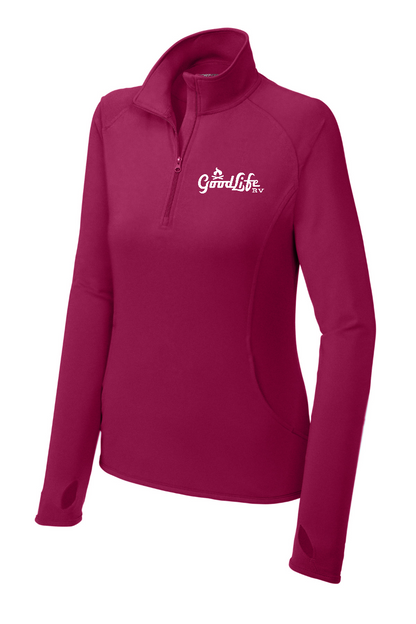 Women's Sport-Wick® Stretch 1/4-Zip Pullover - LST850 - EMB Goodlife RV