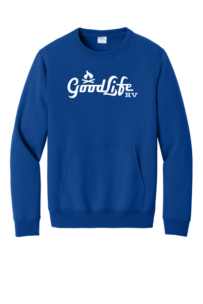 Port & Company® Core Fleece Crewneck Pocket Sweatshirt - PC78PKT - DTF Goodlife RV