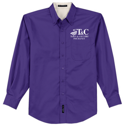 Extended Sizes - Port Authority Tall Long Sleeve Easy Care Shirt - TLS608 - T&C