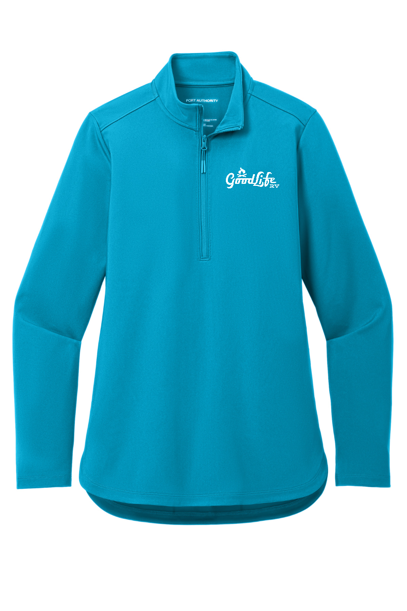 Port Authority Women's C-FREE Double Knit 1/4-Zip - LK880 - EMB Goodlife RV