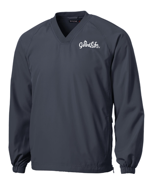 Sport-Tek® V-Neck Raglan Wind Shirt - JST72 - EMB Goodlife RV