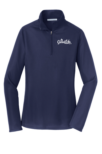 Port Authority Women's Pinpoint Mesh 1/2-Zip - L806 - EMB Goodlife RV