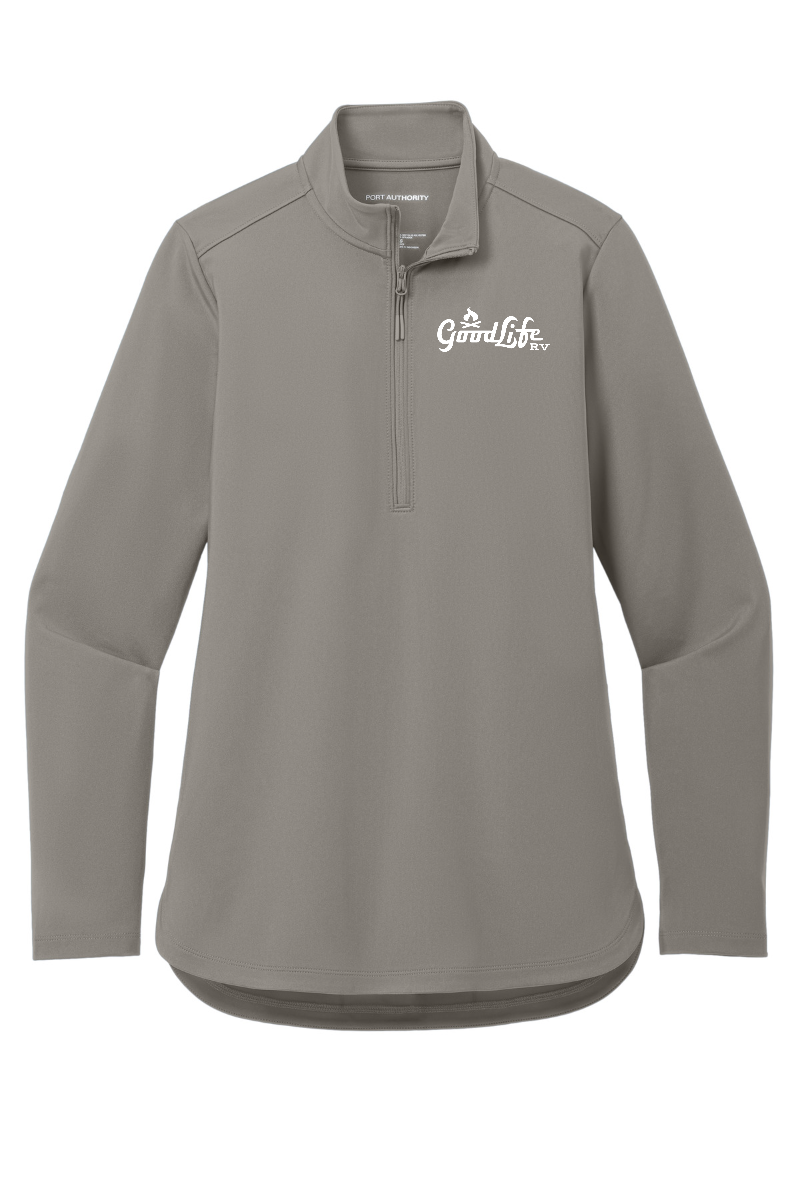 Port Authority Women's C-FREE Double Knit 1/4-Zip - LK880 - EMB Goodlife RV