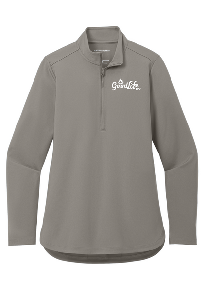 Port Authority Women's C-FREE Double Knit 1/4-Zip - LK880 - EMB Goodlife RV