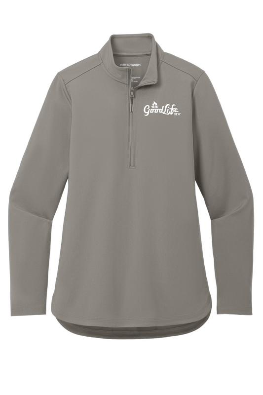 Port Authority Women's C-FREE Double Knit 1/4-Zip - LK880 - EMB Goodlife RV