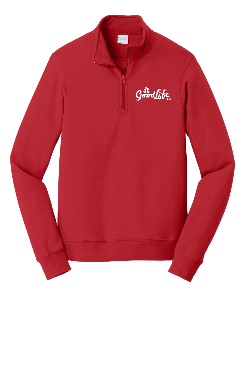 Port & Company® Fan Favorite™ Fleece 1/4-Zip Pullover Sweatshirt - PC850Q - EMB Goodlife RV