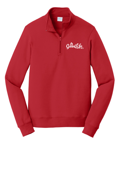 Port & Company® Fan Favorite™ Fleece 1/4-Zip Pullover Sweatshirt - PC850Q - EMB Goodlife RV