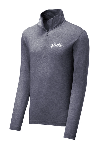 Sport-Tek PosiCharge Tri-Blend Wicking 1/4-Zip Pullover - ST407- EMB Goodlife RV